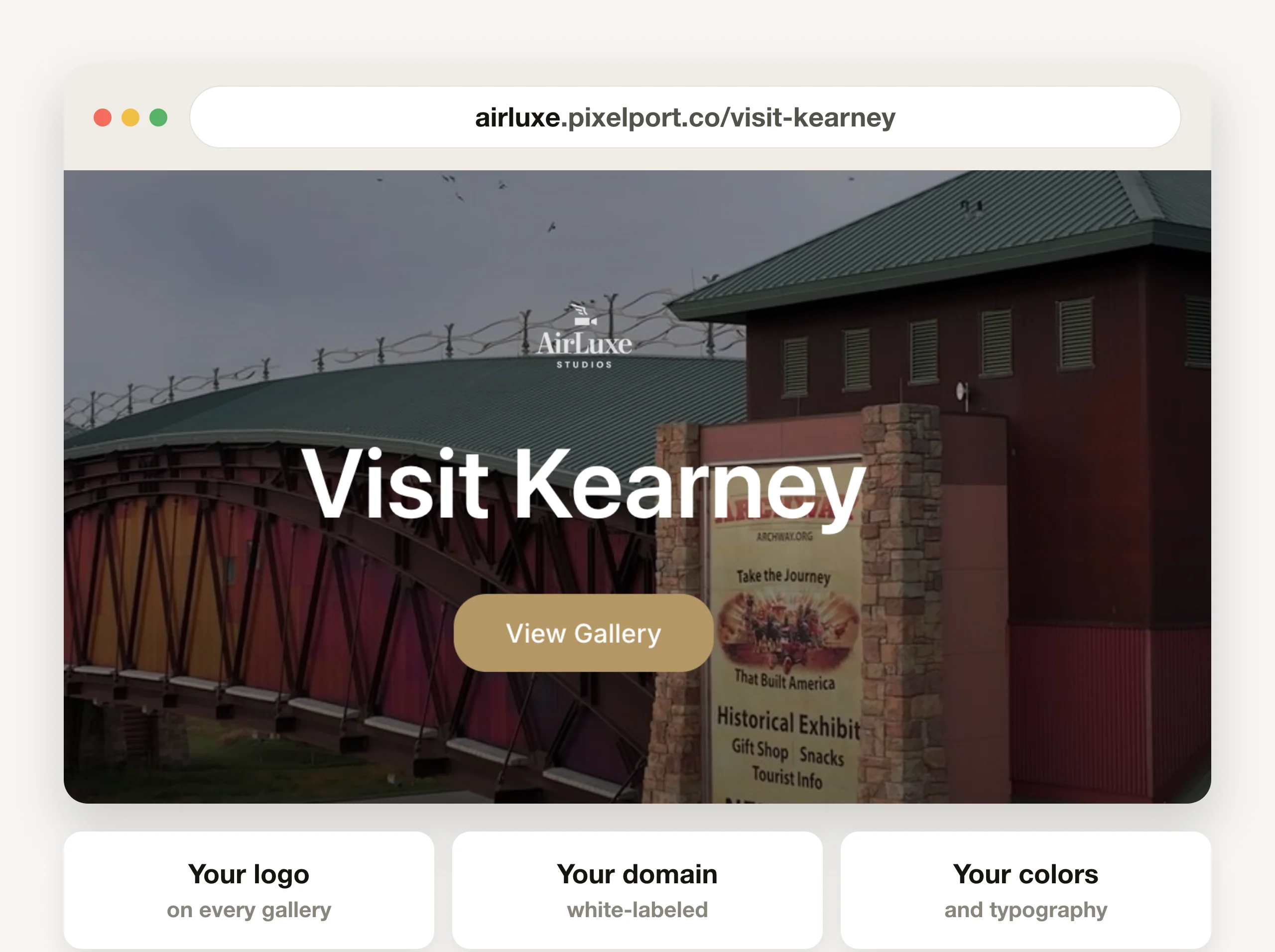 Branded gallery example