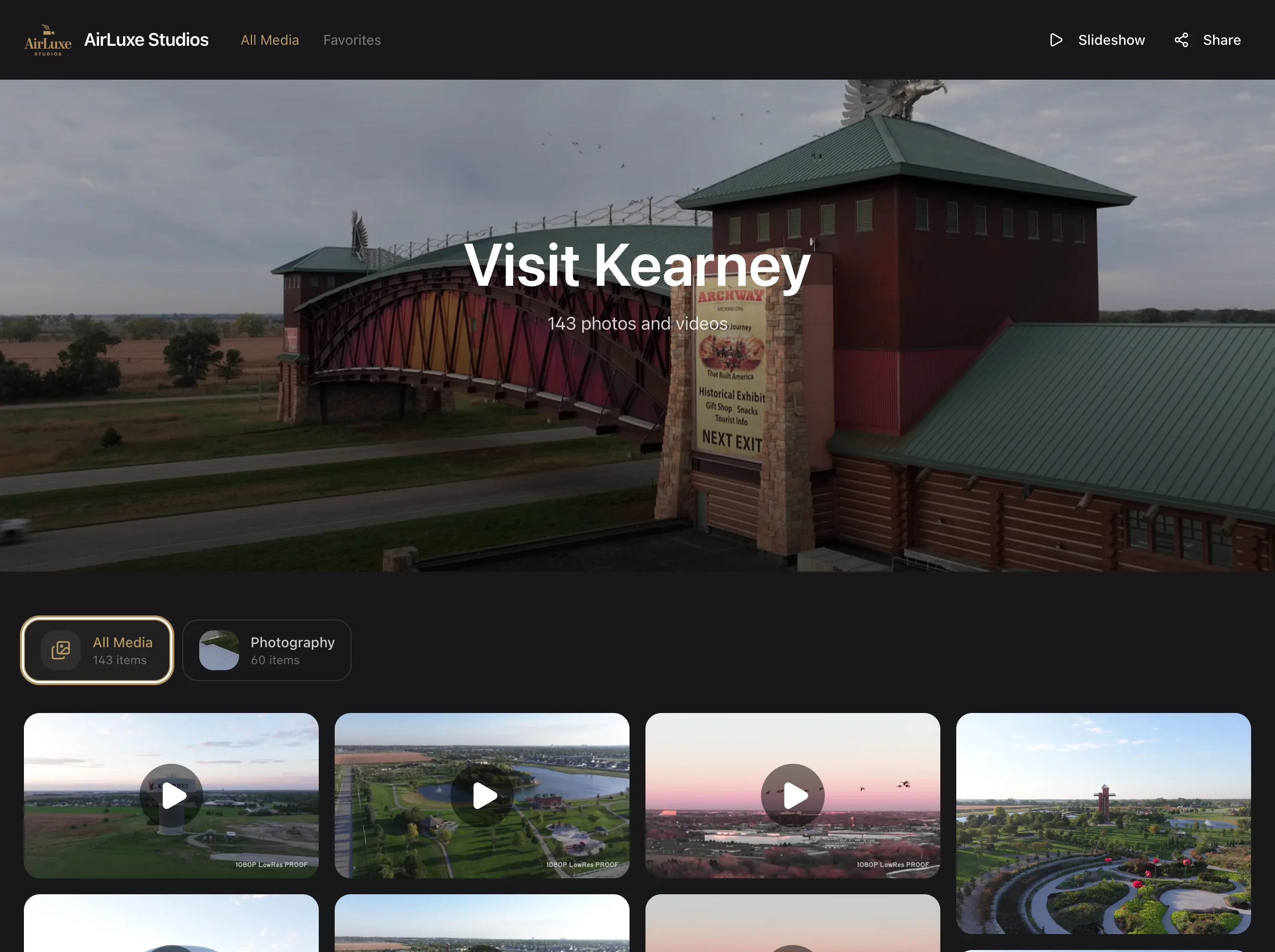 Beautiful gallery experience